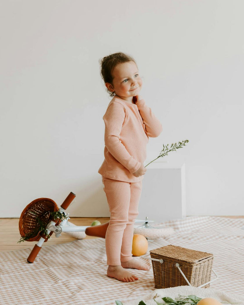Organic Cotton Rib Two-Piece Set