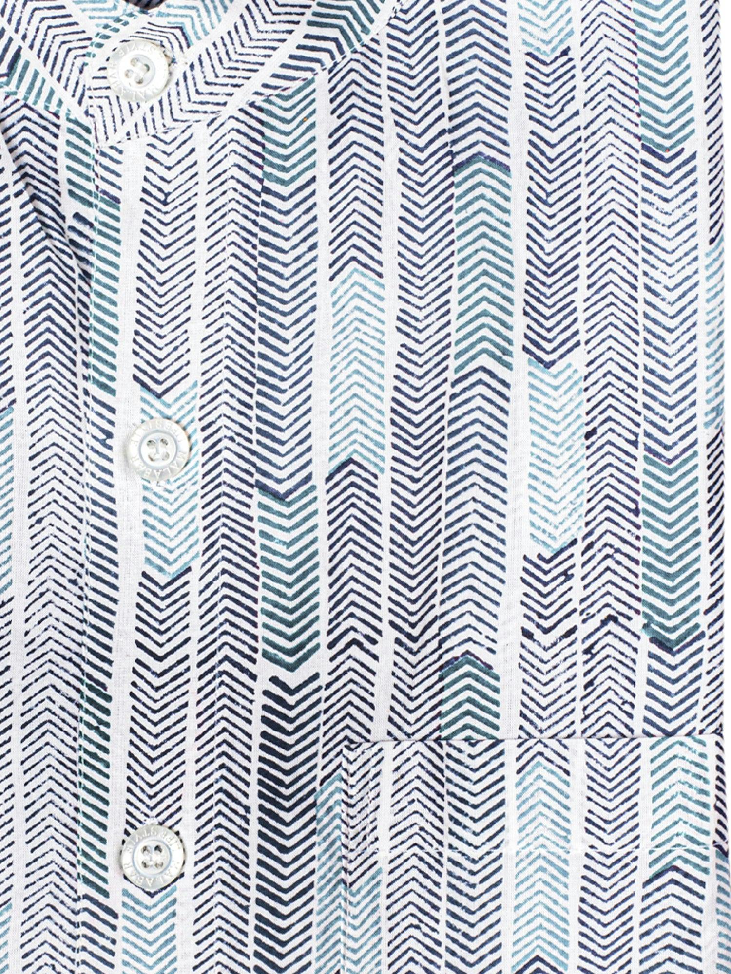 Block Printed Shirt for Boys