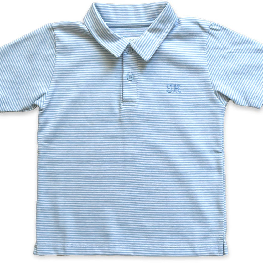 Banks Polo | Blue Dockside Stripe