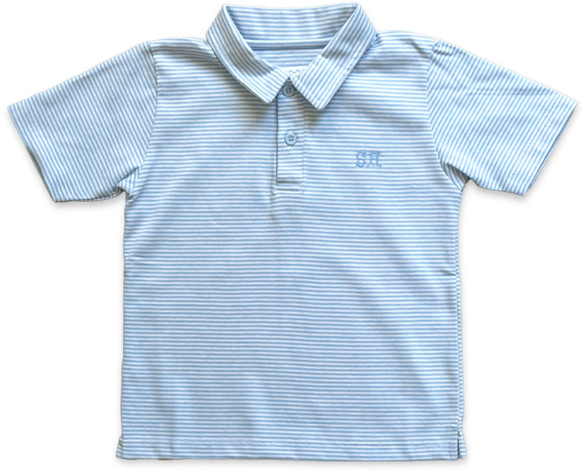 Banks Polo | Blue Dockside Stripe