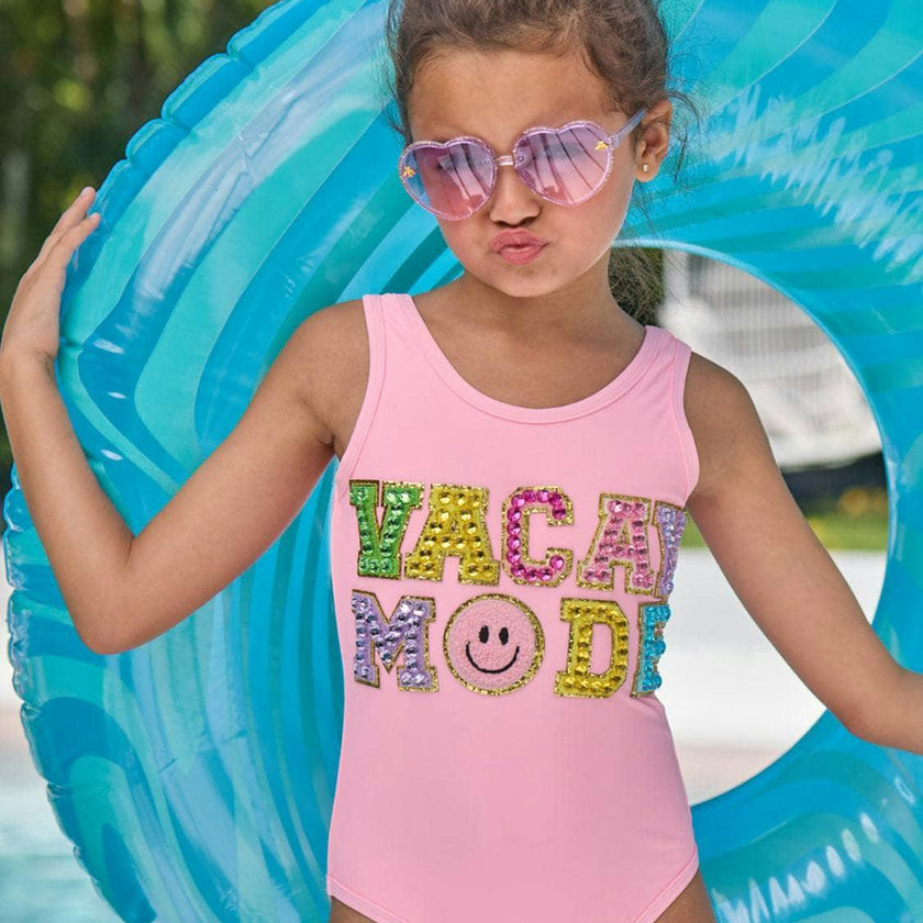 Pink Crystal VACAY MODE Swimsuit