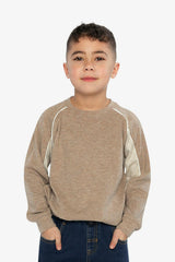 Brushed Jersey Top With Raglan Sleeves Taupe