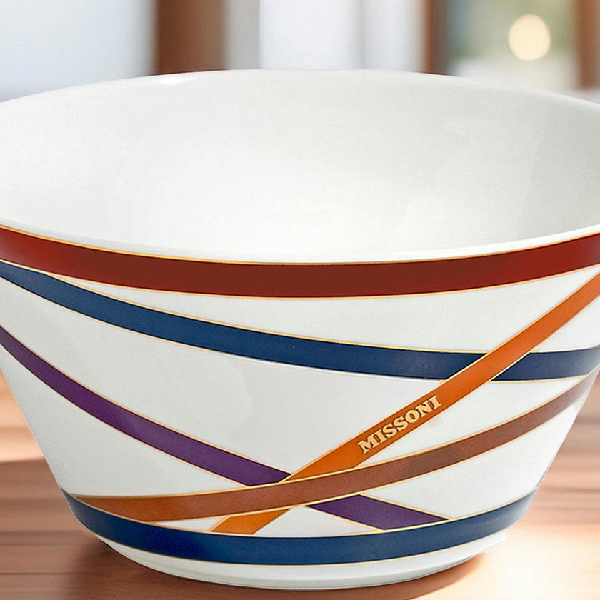 Fruit Bowls NASTRI Set of 2  Multicolor diam. 5", H 2.5"