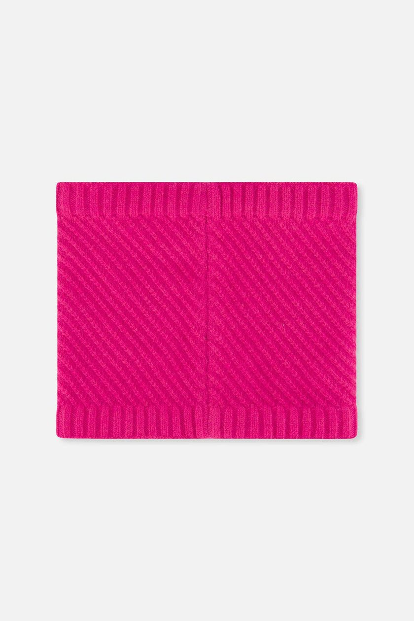 Winter Knit Neckwarmer Bright Pink
