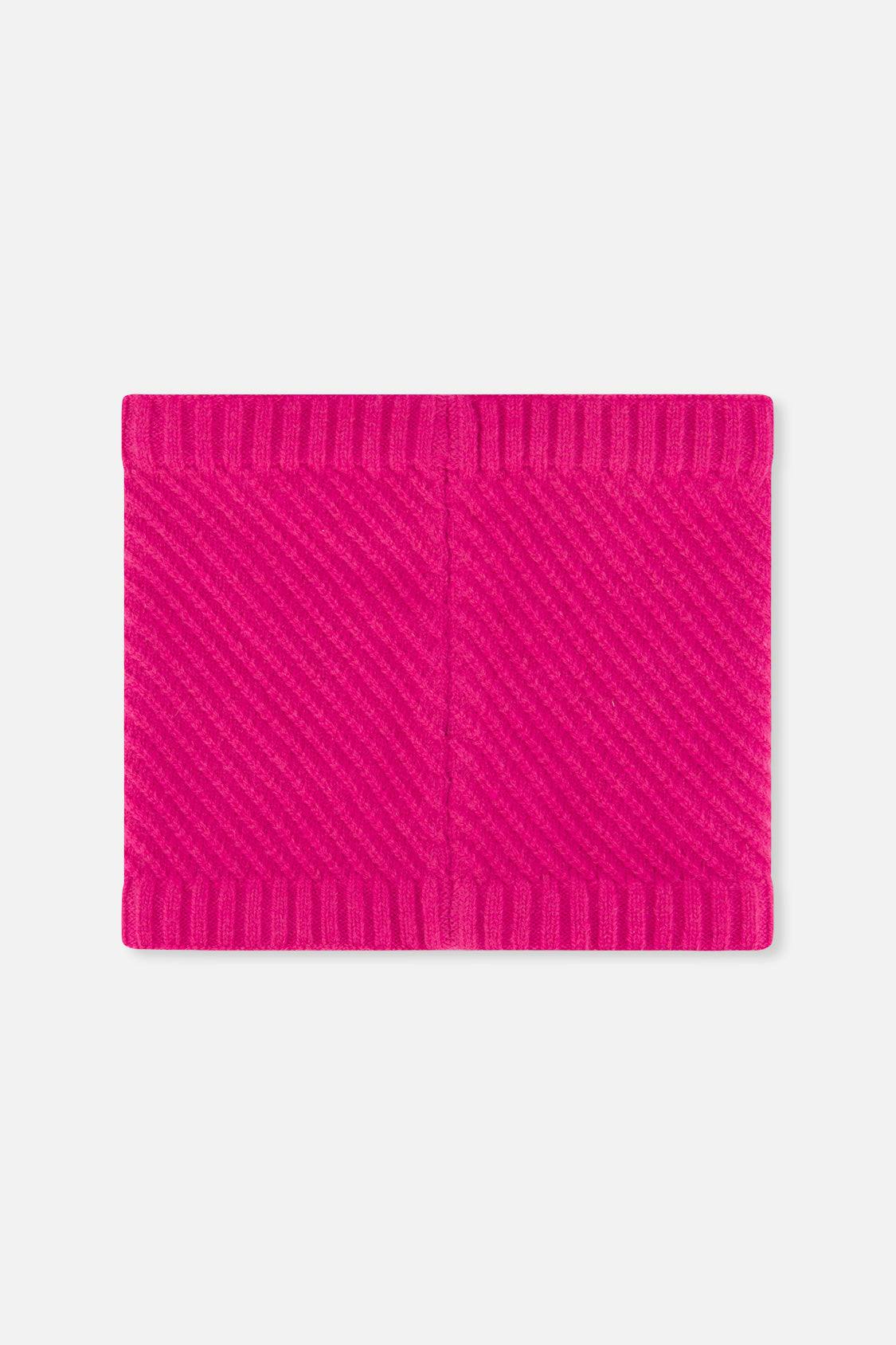 Winter Knit Neckwarmer Bright Pink