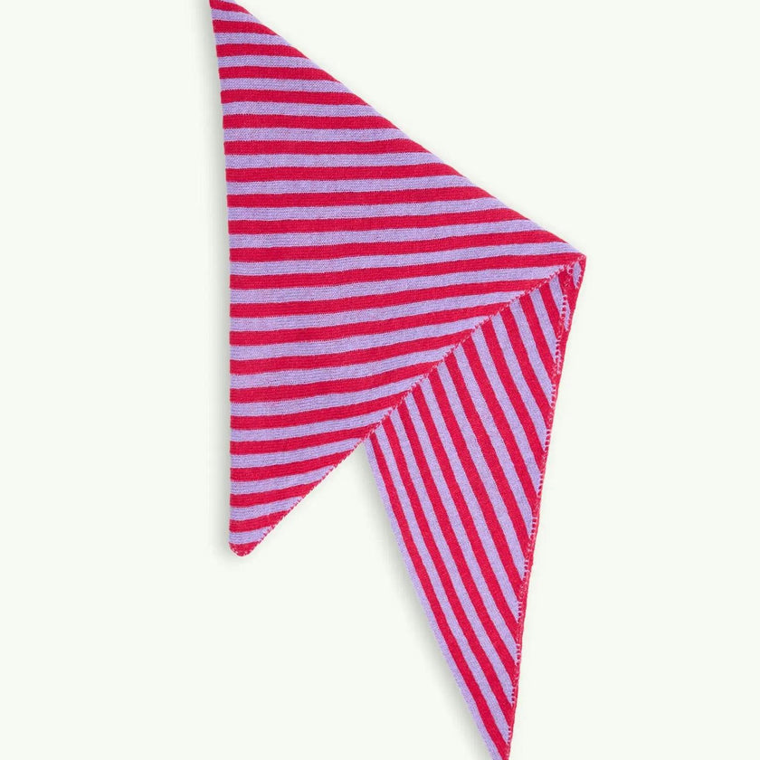women's wool blend scarf - berry bloom