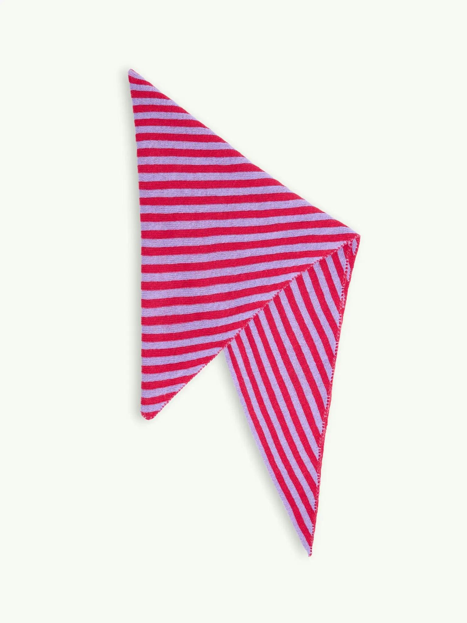 women's wool blend scarf - berry bloom