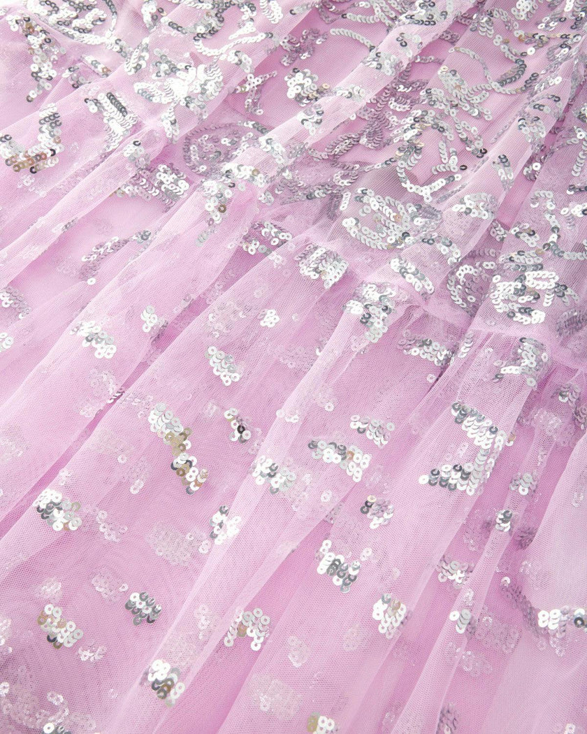 Tabitha Sequin Maxi Dress, Bubblegum Pink