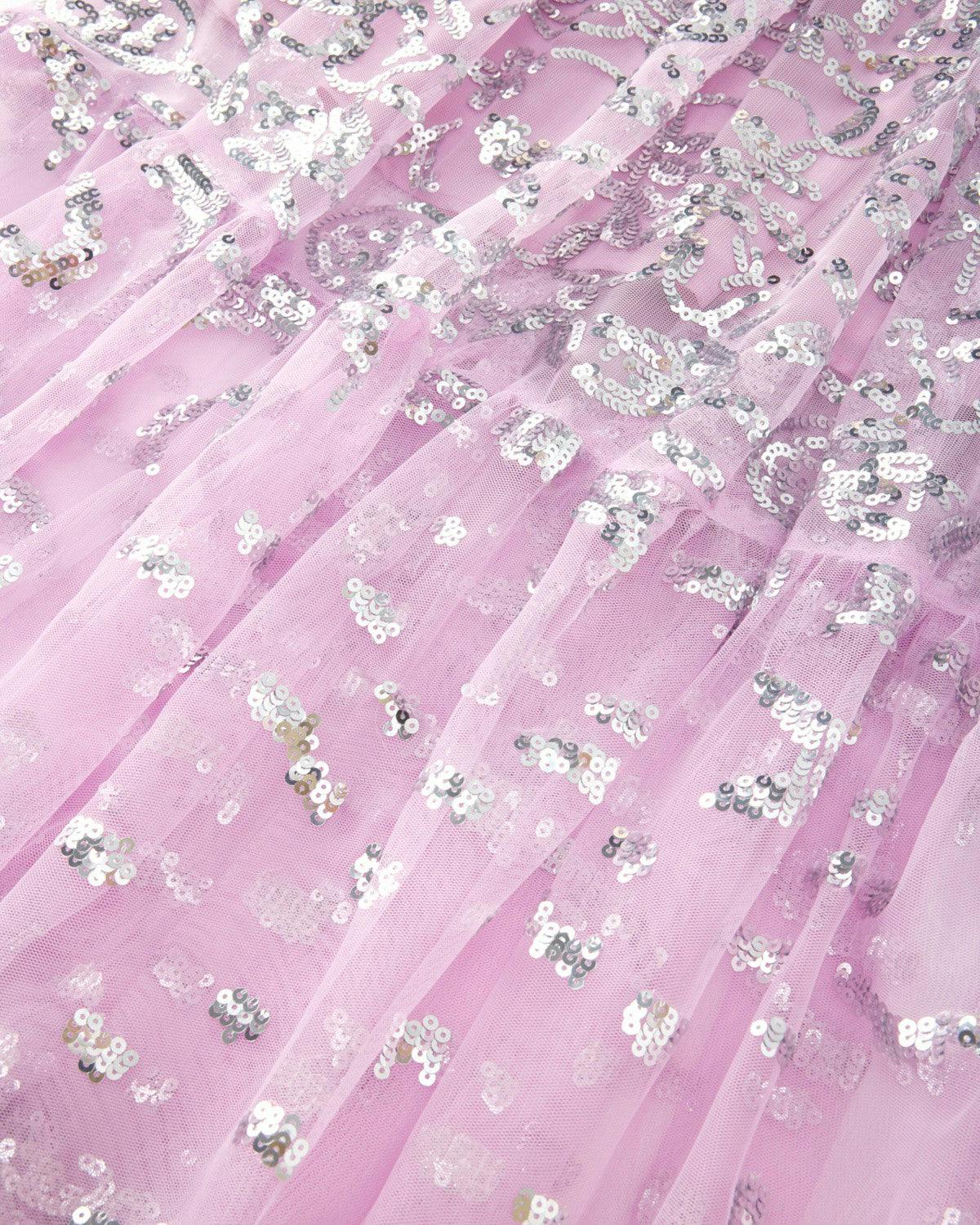 Tabitha Sequin Maxi Dress, Bubblegum Pink