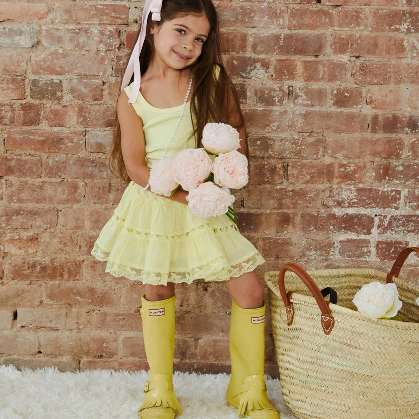 Harlow Pastel Yellow Heart Cut Out Tank