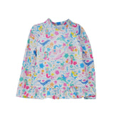 UPF 50+ Ruffle Rash Guard | Mermaid Friends