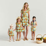 Lucia Square Neck Tiered Dress
