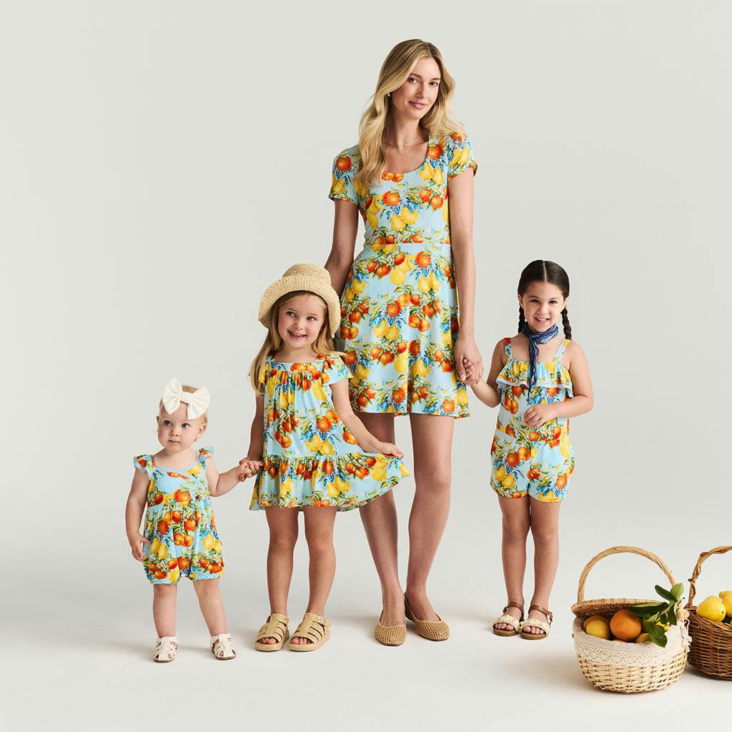 Lucia Square Neck Tiered Dress