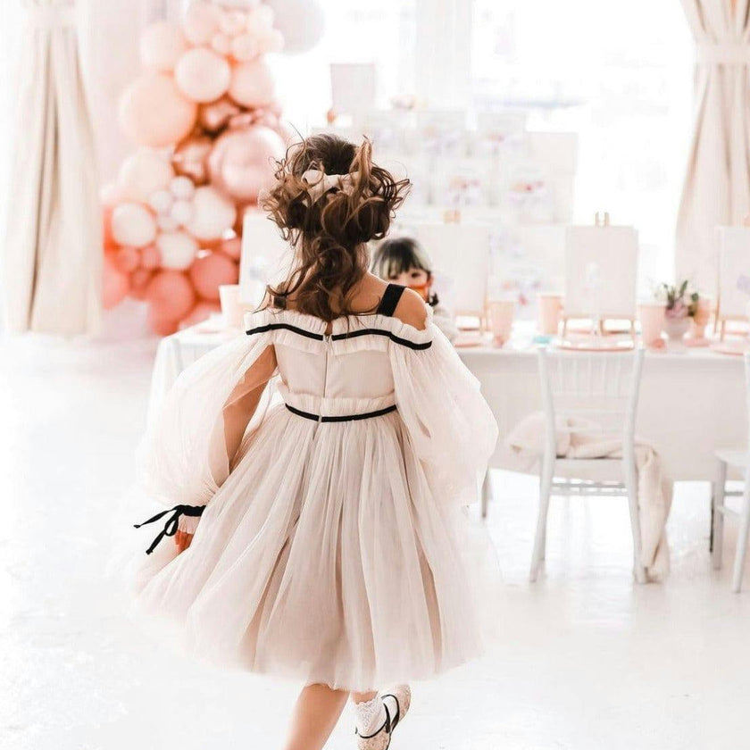 Coco-Caramel Tulle Dress
