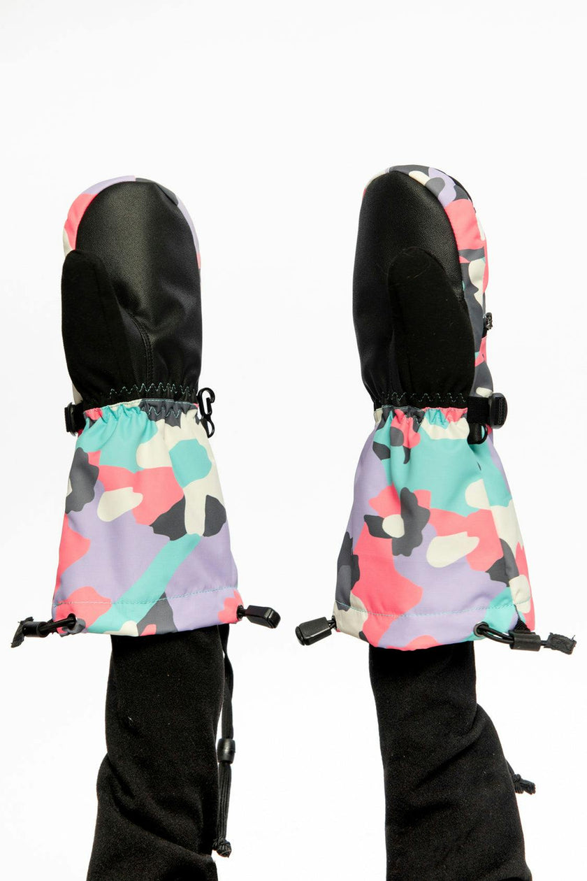 Teknik Winter Mittens Coral Camouflage