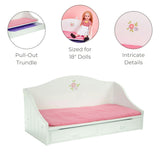 Olivia's Little World Trundle Day Bed with Bedding for 18" Dolls