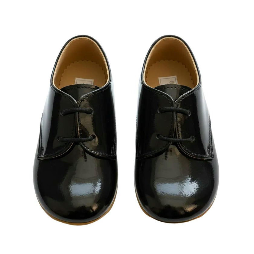 Chipper Pre-Walker Baby Shoes - Patent Black