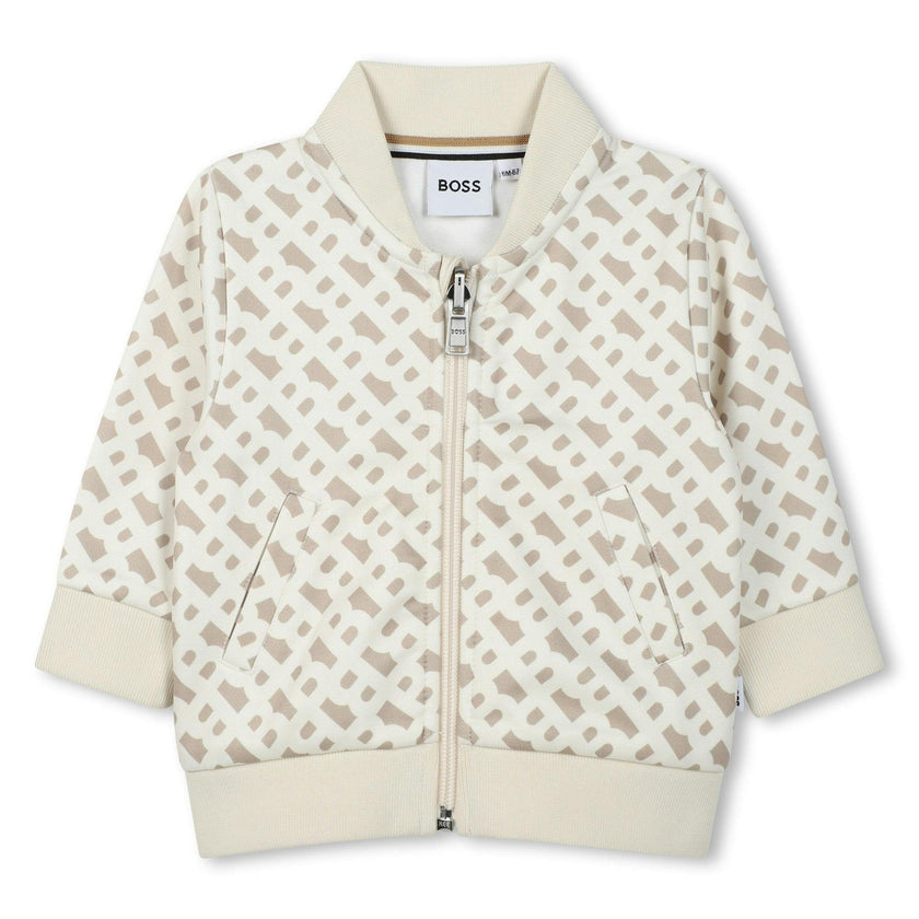 Sand Cardigan Patterned Pants Set