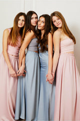 Joey Ballet Pink Satin Maxi