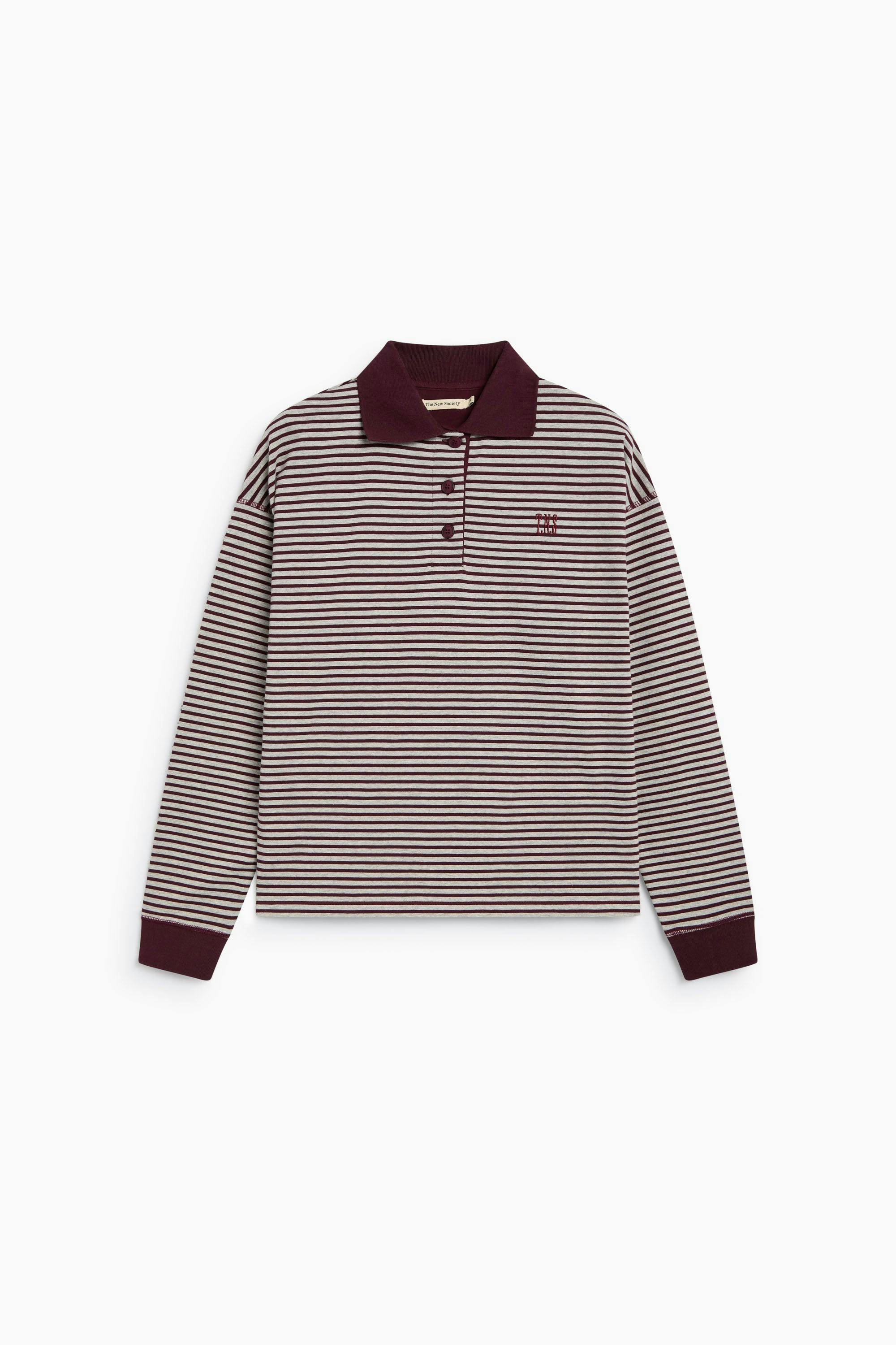 Ona Woman Polo Winetesting Stripe
