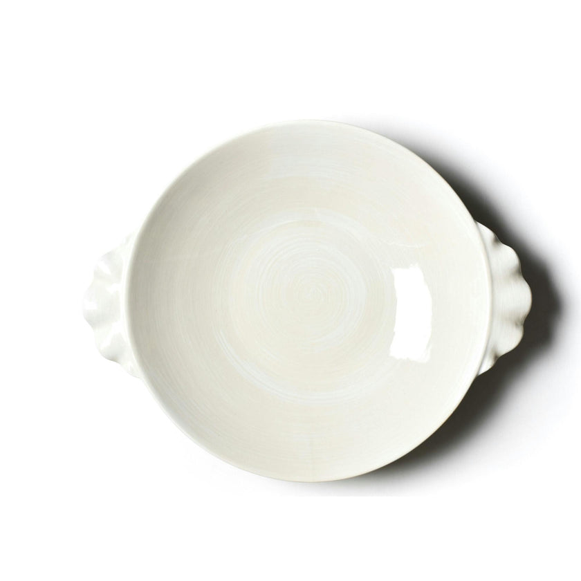 Signature White Ruffle Pasta Bowl