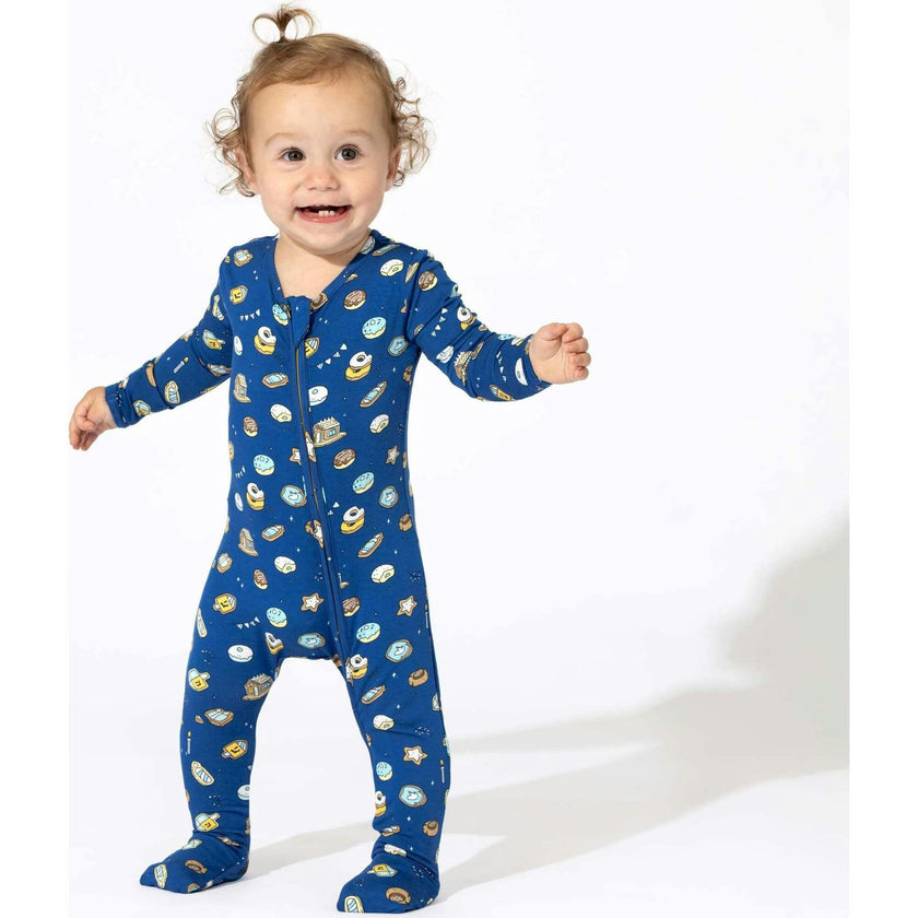 Hanukkah Cookies Bamboo Convertible Footie