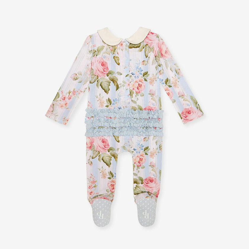 Leigh Footie Smocked Ruffled One Piece