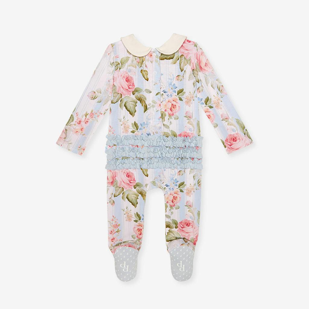 Leigh Footie Smocked Ruffled One Piece