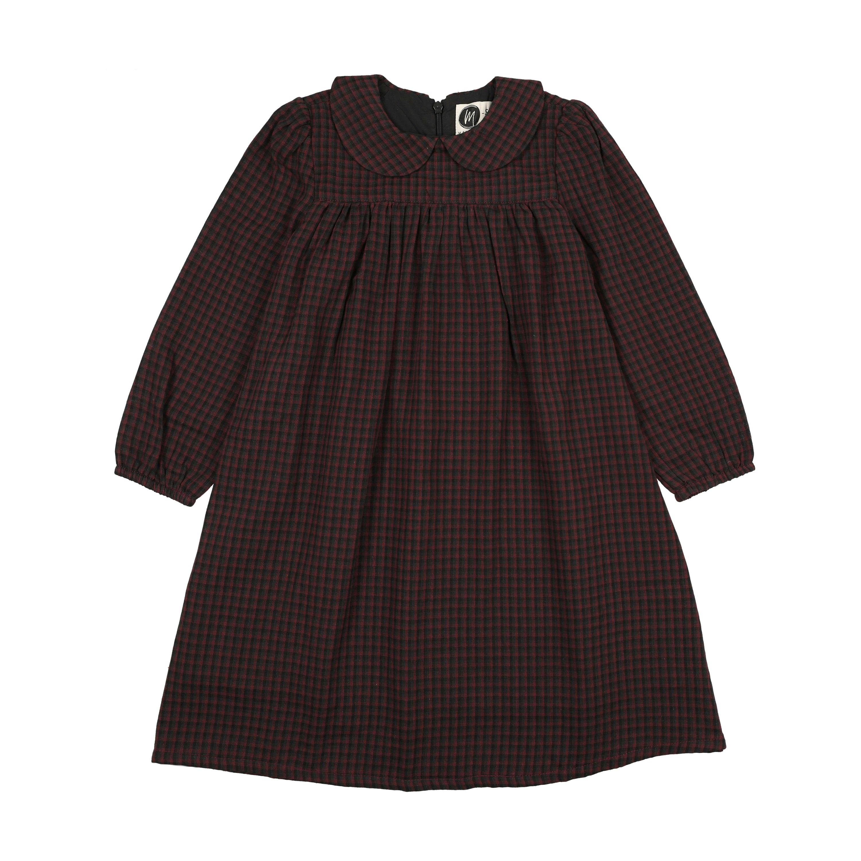 Plaid Collar Dress