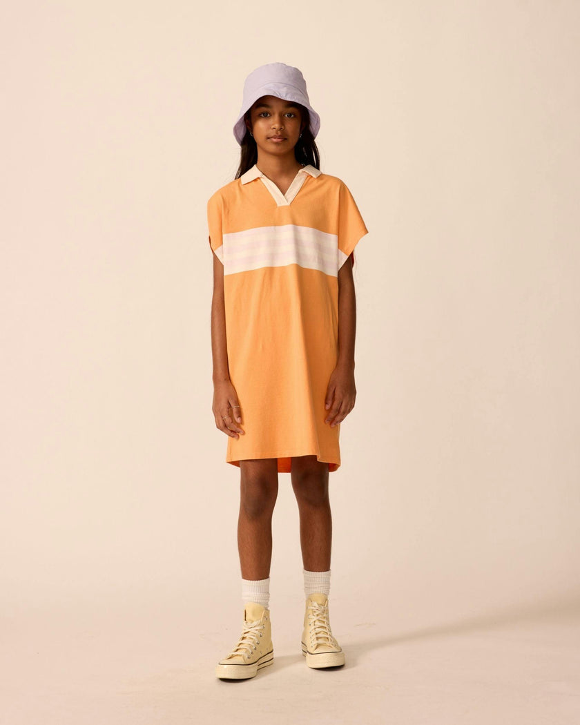 Organic Tunic Dress in Overtime Orange