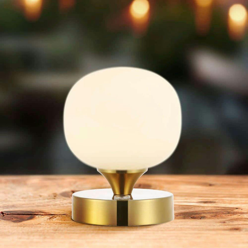 Owen 6.13" Bohemian Farmhouse Iron Rechargeable Integrated LED Table Lamp