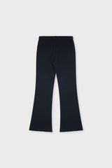 Organic Cotton Slim Flare Ribbed Pant