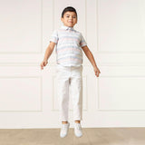 Organic Stretch Twill Chino Pant, White