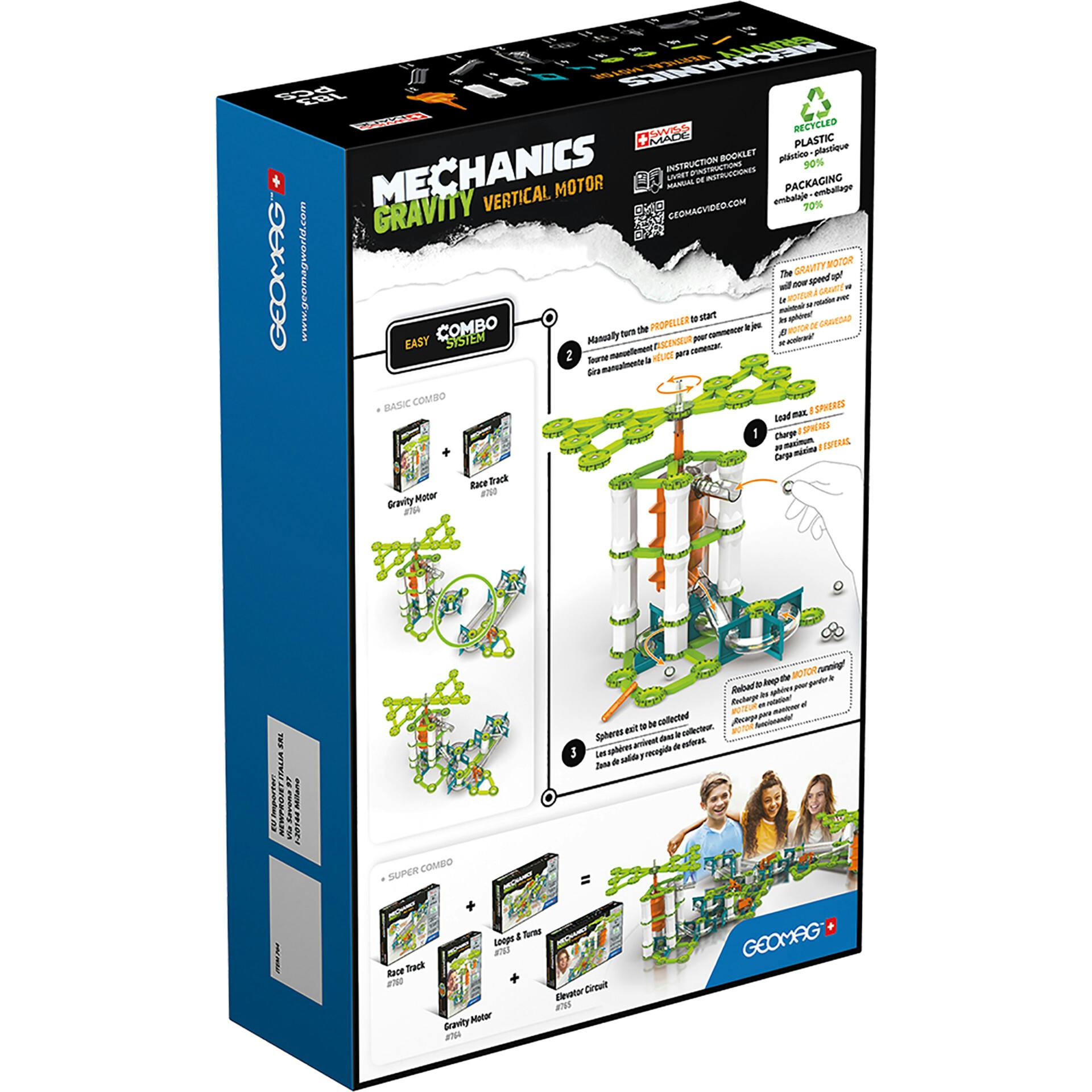 Vertical Motor Recycled, 183 Pieces - 8+ Y