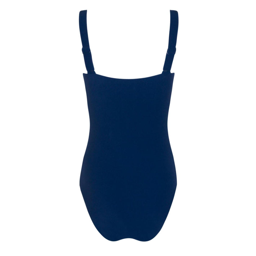 women's navy terry one piece