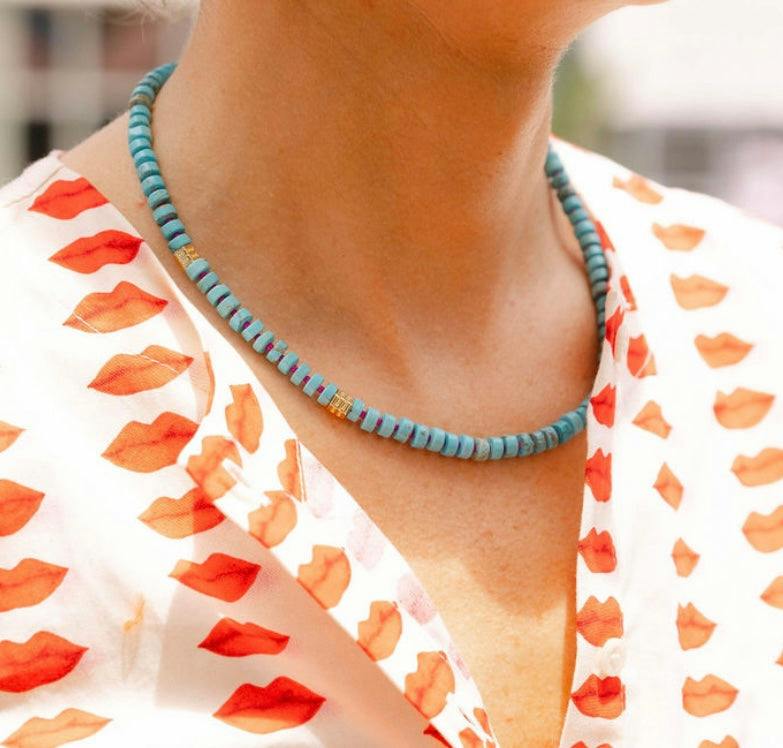 All you Need is Love Gemstone Turquoise Necklace