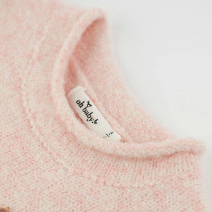 "grandma loves me" Heather Roll-Edge Pullover