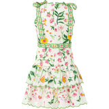 Kaylee Cotton Embroidered Mini Dress