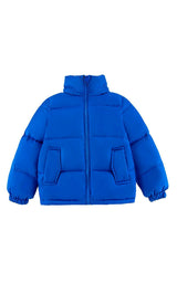 Charlie Heavy Weight Down Puffer Coat, Blue Hot Rod