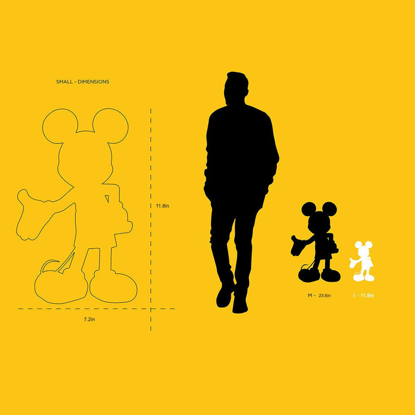 Mickey Mouse WELCOME Silver 12in