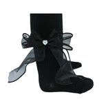Heart Pearl Ribbon Tights