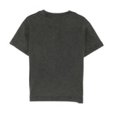 Black Curved Logo Faded T-Shirt