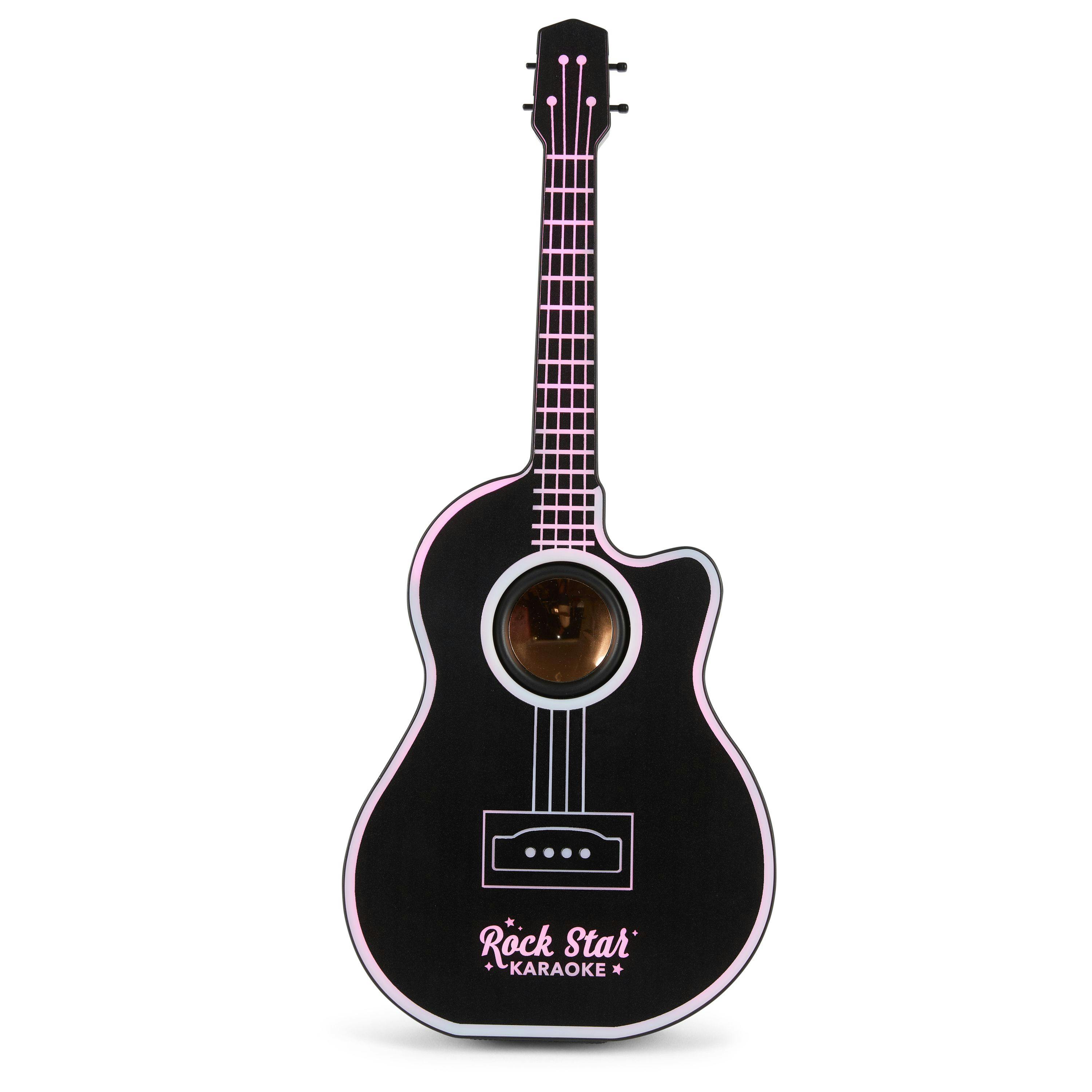 Rock Star Karaoke -Guitar Speaker & Microphone Combo - Black