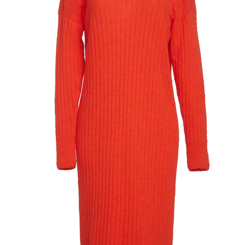 Women's Vera Wide Rib Knit Long Sweater Dress