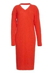 Women's Vera Wide Rib Knit Long Sweater Dress