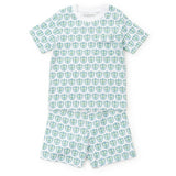 Charles Boys' Short Set - Tennis Crest Blue