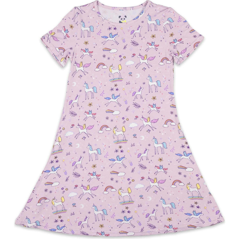 Enchanted Bamboo Girls' Short Sleeve Dress