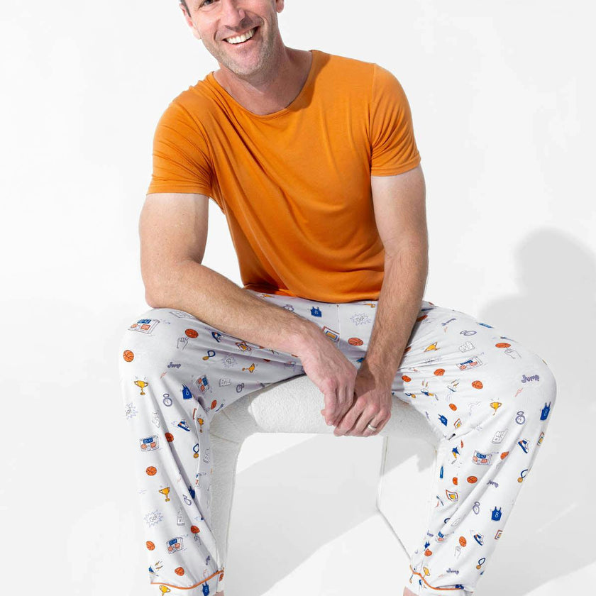 All Star Basketball Bamboo Men's Pajama Set