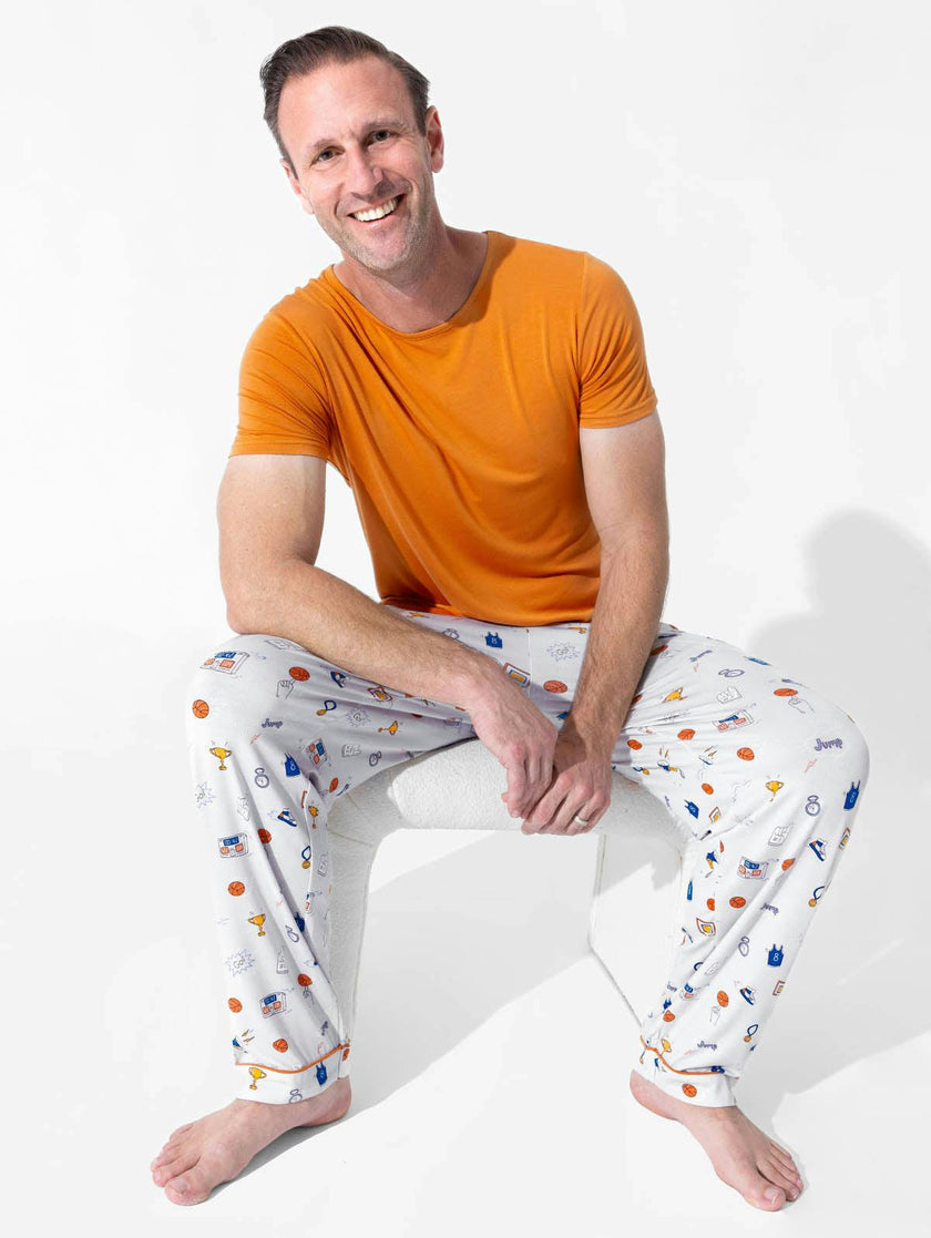 All Star Basketball Bamboo Men's Pajama Set