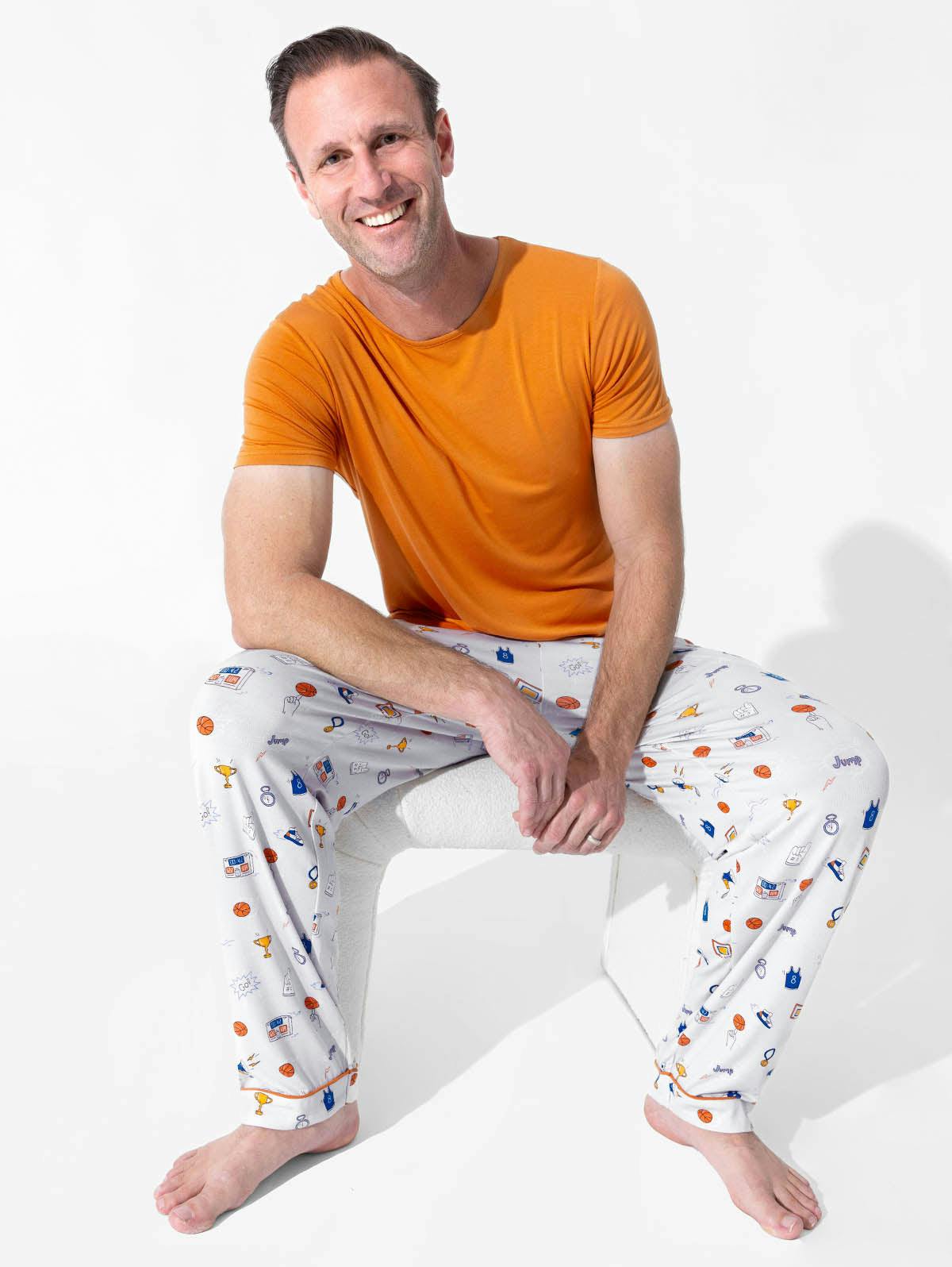 All Star Basketball Bamboo Men's Pajama Set